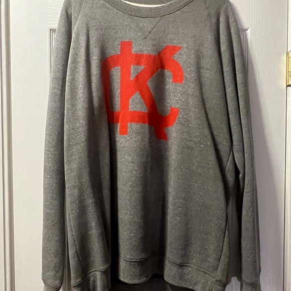 Charming Charlie Tops - Charlie Hustle Kansas City Monarchs Logo Crewneck Sweatshirt